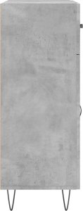 vidaXL Szafka, szarość betonu, 69,5x34x90 cm 7