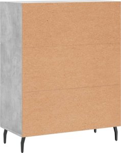 vidaXL Szafka, szarość betonu, 69,5x34x90 cm, materiał drewnopochodny 8