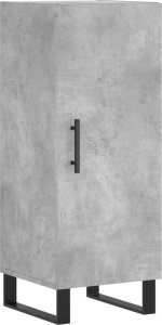 vidaXL Szafka, szarość betonu, 34,5x34x90 cm, materiał drewnopochodny 2
