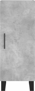 vidaXL Szafka, szarość betonu, 34,5x34x90 cm, materiał drewnopochodny 6