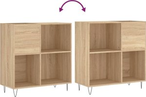 vidaXL Szafka na płyty, dąb sonoma, 84,5x38x89 cm 7