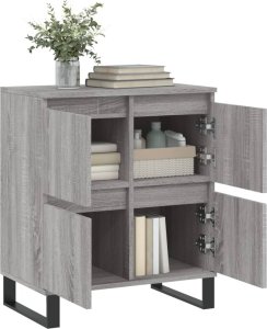 vidaXL Komoda, szary dąb sonoma, 60x35x70 cm 4