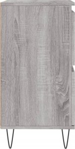 vidaXL Komoda, szary dąb sonoma, 60x35x70 cm, materiał drewnopochodny 7