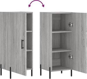 vidaXL Szafka, szary dąb sonoma, 34,5x34x90 cm 9