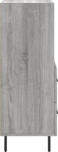 vidaXL Szafka, szary dąb sonoma, 34,5x34x90 cm materiał drewnopochodny 7