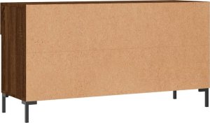 vidaXL Ławka z miejscem na buty, brązowy dąb, 102x35x55 cm 8