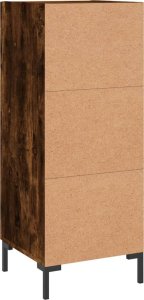 vidaXL Szafka, przydymiony dąb, 34,5x34x90 cm 8