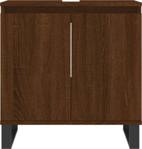 vidaXL Szafka łazienkowa, brązowy dąb, 58x33x60 cm 4
