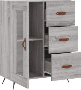 vidaXL Szafka, szary dąb sonoma, 69,5x34x90cm 6