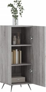 vidaXL Szafka, szary dąb sonoma, 34,5x34x90 cm 4