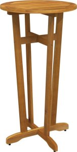 vidaXL Ogrodowy stolik barowy, 60x105 cm, lite drewno akacjowe 2