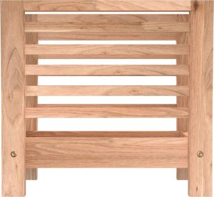 vidaXL Gazetownik, 40x26,5x38,5 cm, lite drewno orzechowe 3