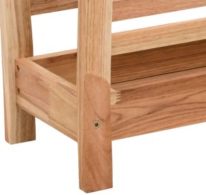 vidaXL Gazetownik, 40x26,5x38,5 cm, lite drewno orzechowe 5