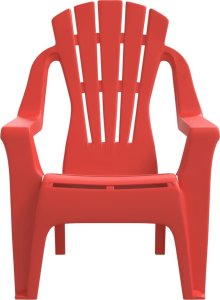 vidaXL Krzesła ogrodowe dla dzieci, 2 szt., czerwone 37x34x44 cm, PP 4