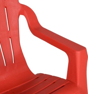 vidaXL Krzesła ogrodowe dla dzieci, 2 szt., czerwone 37x34x44 cm, PP 7