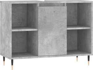 vidaXL Szafka łazienkowa, szarość betonu, 80x33x60 cm 2