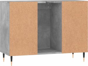 vidaXL Szafka łazienkowa, szarość betonu, 80x33x60 cm 8