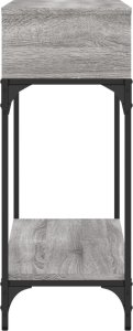 vidaXL Stolik konsolowy, szary dąb sonoma, 100x30,5x75 cm 4