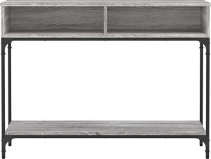 vidaXL Stolik konsolowy, szary dąb sonoma, 100x30,5x75 cm 5