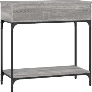 vidaXL Stolik konsolowy, szary dąb sonoma, 75x34,5x75 cm 7