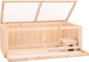 vidaXL Klatka dla chomika, 104x52x38 cm, lite drewno jodłowe 3