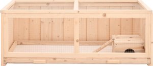 vidaXL Klatka dla chomika, 104x52x38 cm, lite drewno jodłowe 4