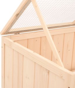 vidaXL Klatka dla chomika, 104x52x38 cm, lite drewno jodłowe 8