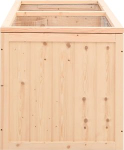 vidaXL Klatka dla chomika, 89,5x45x45 cm, lite drewno jodłowe 5