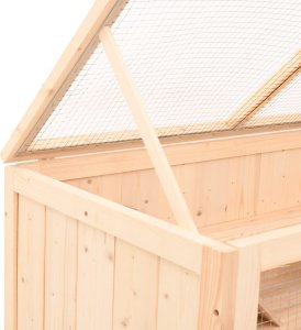 vidaXL Klatka dla chomika, 89,5x45x45 cm, lite drewno jodłowe 8