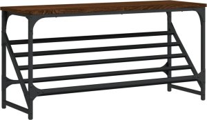 vidaXL Stojak na buty, brązowy dąb, 90x30x45 cm 2