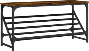 vidaXL Stojak na buty, przydymiony dąb, 90x30x45 cm 2