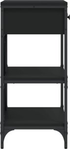 vidaXL Stolik konsolowy, czarny, 75x34,5x75 cm 6