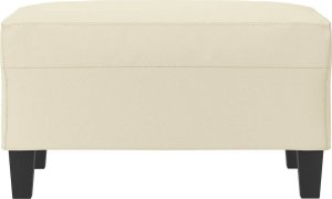 vidaXL Podnóżek, kremowy, 70x55x41 cm, sztuczna skóra 3