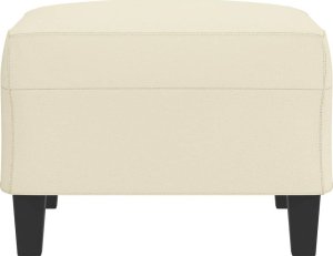 vidaXL Podnóżek, kremowy, 70x55x41 cm, sztuczna skóra 4