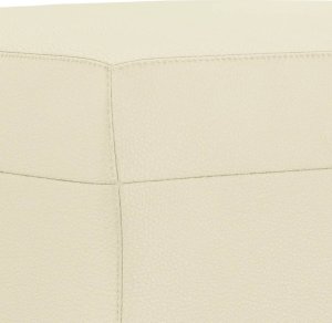 vidaXL Podnóżek, kremowy, 70x55x41 cm, sztuczna skóra 5