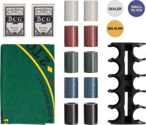 vidaXL Zestaw żetonów do pokera, 200 szt., 4 g 5