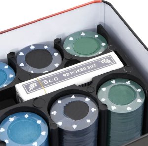vidaXL Zestaw żetonów do pokera, 200 szt., 4 g 7