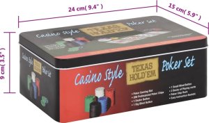 vidaXL Zestaw żetonów do pokera, 200 szt., 4 g 9