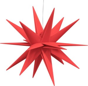 vidaXL Ozdoby świetlne z LED, 3 szt., składane, czerwone 5