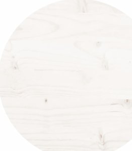 vidaXL Blat stołu, okrągły, biały, 30x3 cm, lite drewno sosnowe 2