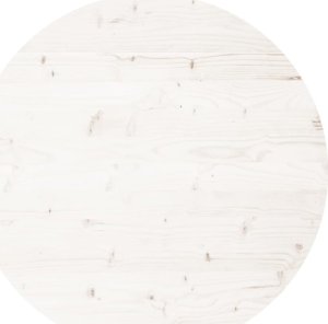 vidaXL Blat do stołu, okrągły, biały, 70x3 cm, lite drewno sosnowe 2
