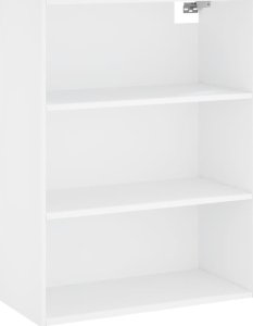 vidaXL Witrynka, biała, 69,5x34x180 cm, materiał drewnopochodny 5