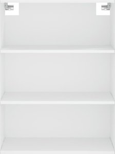 vidaXL Witrynka, biała, 69,5x34x180 cm, materiał drewnopochodny 6