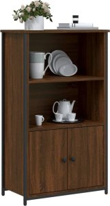 vidaXL Szafka, brązowy dąb, 62x32x103,5 cm, materiał drewnopochodny 3