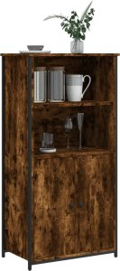 vidaXL Szafka, przydymiony dąb, 62x36x121,5cm 3