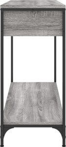 vidaXL Stolik konsolowy, szary dąb sonoma, 100x34,5x75 cm 7