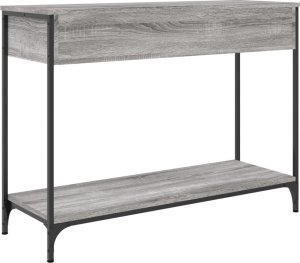 vidaXL Stolik konsolowy, szary dąb sonoma, 100x34,5x75 cm 8