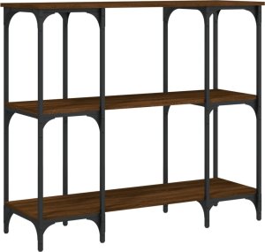 vidaXL Stolik konsolowy, brązowy dąb, 102x35x90 cm 6