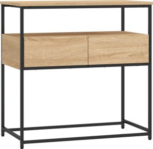 vidaXL Stolik konsolowy, dąb sonoma, 75x40x75 cm 2