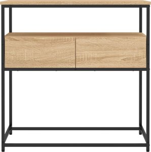 vidaXL Stolik konsolowy, dąb sonoma, 75x40x75 cm 6